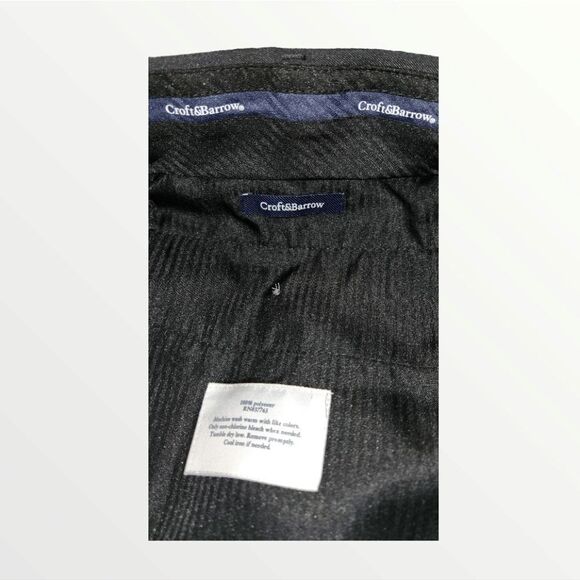 Croft & Barrow black flat Plants size 36x32 - Picture 8 of 9